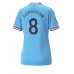 Cheap Manchester City Ilkay Gundogan #8 Home Football Shirt Women 2022-23 Short Sleeve